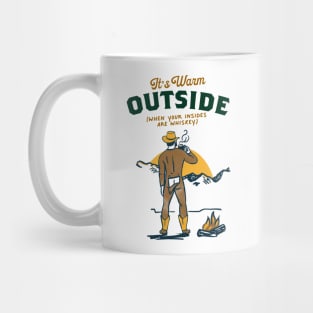 Funny Retro Yellowstone Cowboy Drinking Whiskey Mug